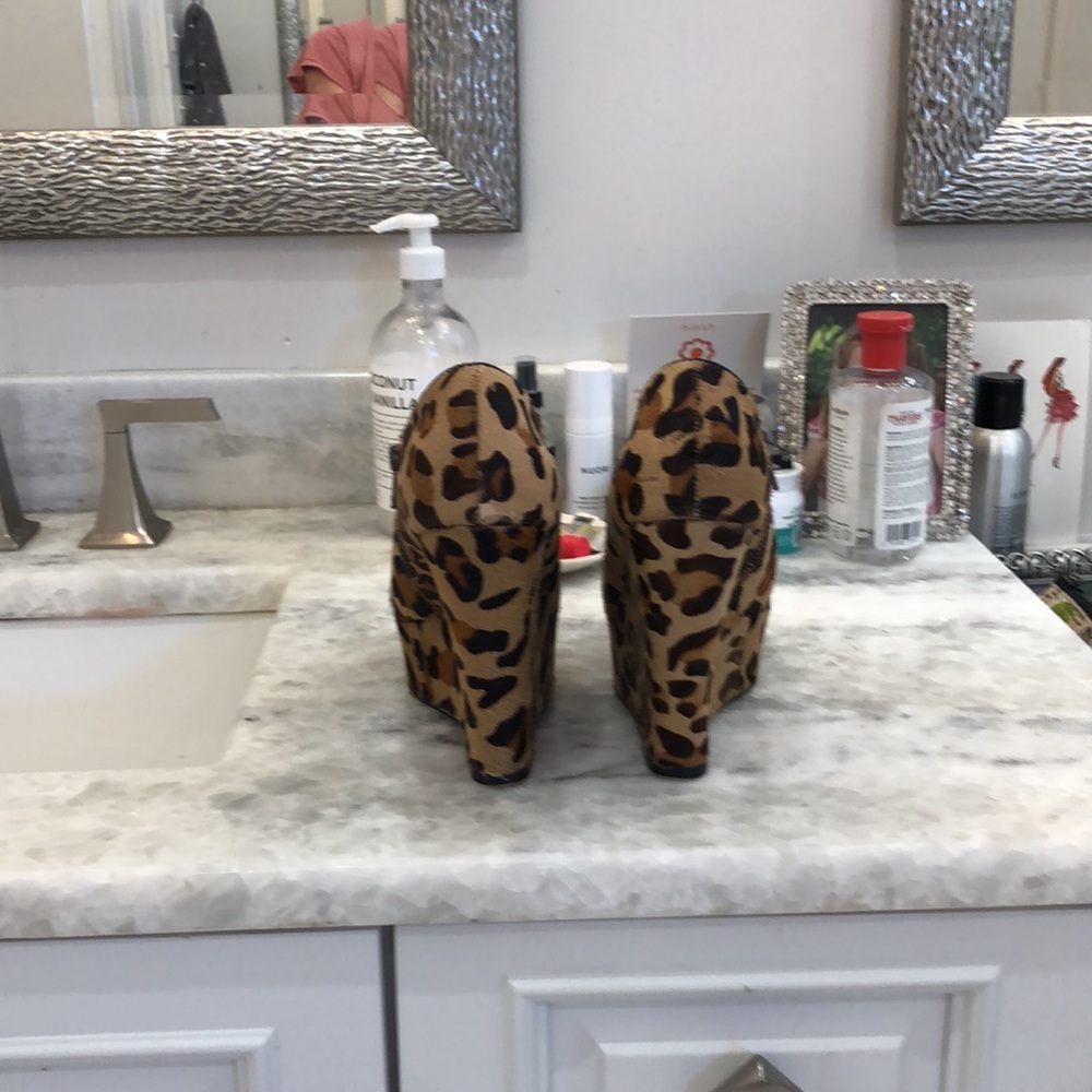 Steve Madden Cheetah Open Toe Platforms - image 3